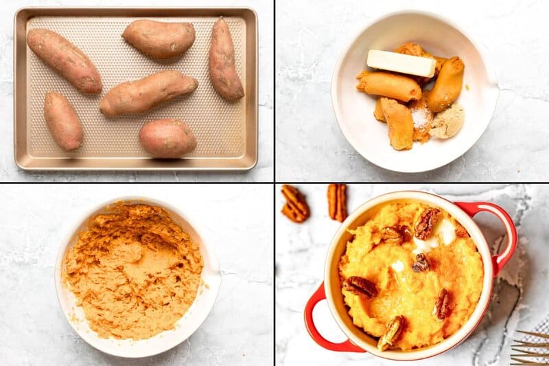 Making and serving copycat Red Lobster whipped sweet potatoes.