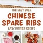 A platter of Chinese style ribs and the ingredients to make them.