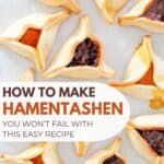 Homemade hamentashen in various flavors.