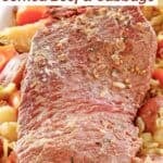 Corned beef, cabbage, potatoes, and carrots made in an Instant pot.