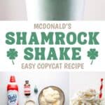 Making a copycat McDonald's shamrock shake and the ingredients for it.