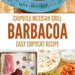 Copycat Chipotle Mexican Grill barbacoa and the ingredients to make ti.