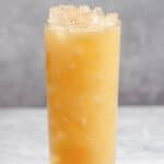 Painkiller drink Soggy Dollar Bar copycat in a tall glass.