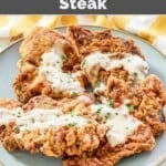 Southern beer battered chicken fried steaks served with gravy.