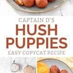 Copycat Captain D's hush puppies and the ingredients to make them.