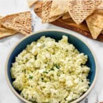 Cava crazy feta with jalapeno and onion served with pita bread.