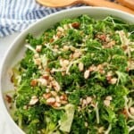 A bowl of homemade Chick-fil-A kale crunch salad.