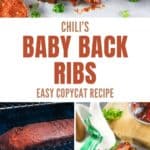 Copycat Chili's baby back ribs and cooking them.