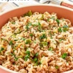 A bowl of copycat Popeyes Cajun rice.