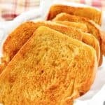 Several slices of copycat Raising Cane's Texas toast in a basket.