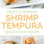 Homemade shrimp tempura and the ingredients to make it.