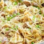Copycat Hamburger Helper beef stroganoff in a large skillet.
