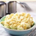 Copycat Kenny & Ziggy's egg salad in a bowl.