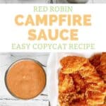 Copycat Red Robin campfire sauce and the ingredients to make it.
