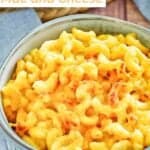 A bowl of copycat Stouffer's mac and cheese.