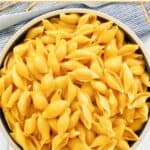 Copycat Velveeta shells and cheese in a serving bowl.