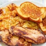 Copycat Waffle House grilled chicken dinner.