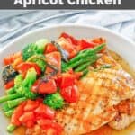 A serving of copycat Olive Garden Venetian Apricot Chicken.