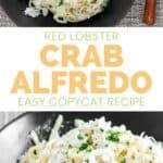 Copycat Red Lobster crab alfredo with linguine.